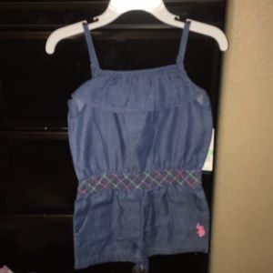 Toddler jean/denim romper